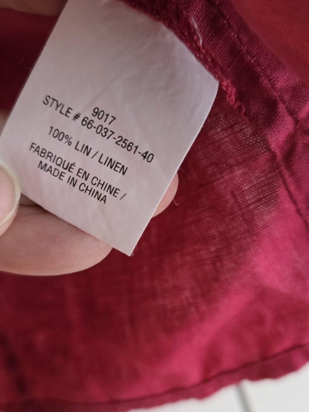 Melanie Lyne 100% Linen Raspberry Ruffle Sleeve Blouse Size M PTP20 - Picture 7 of 11